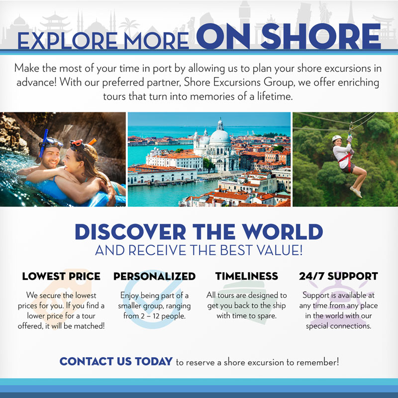 shore excursions group travel agent