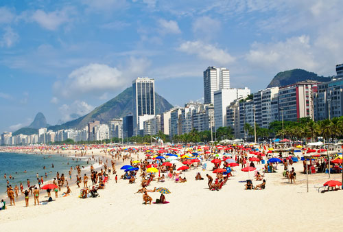 Leme Beach in Rio De Janeiro