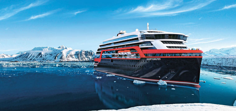 MS Roald Amundsen is a new hybrid expedition cruise ship