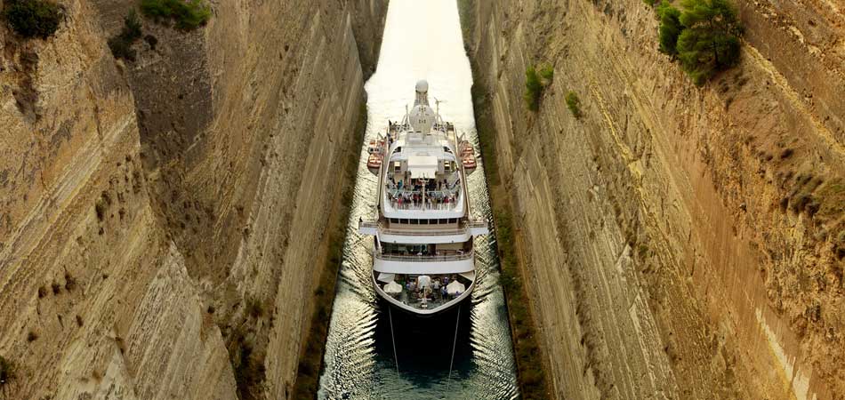 Go Where Cruises Can't Go - Corinth Canal